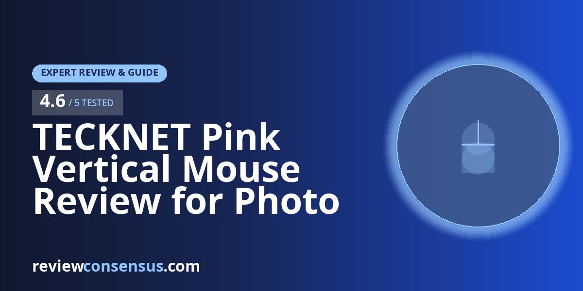 TECKNET Pink Vertical Mouse Review for Photo Editing Comfort