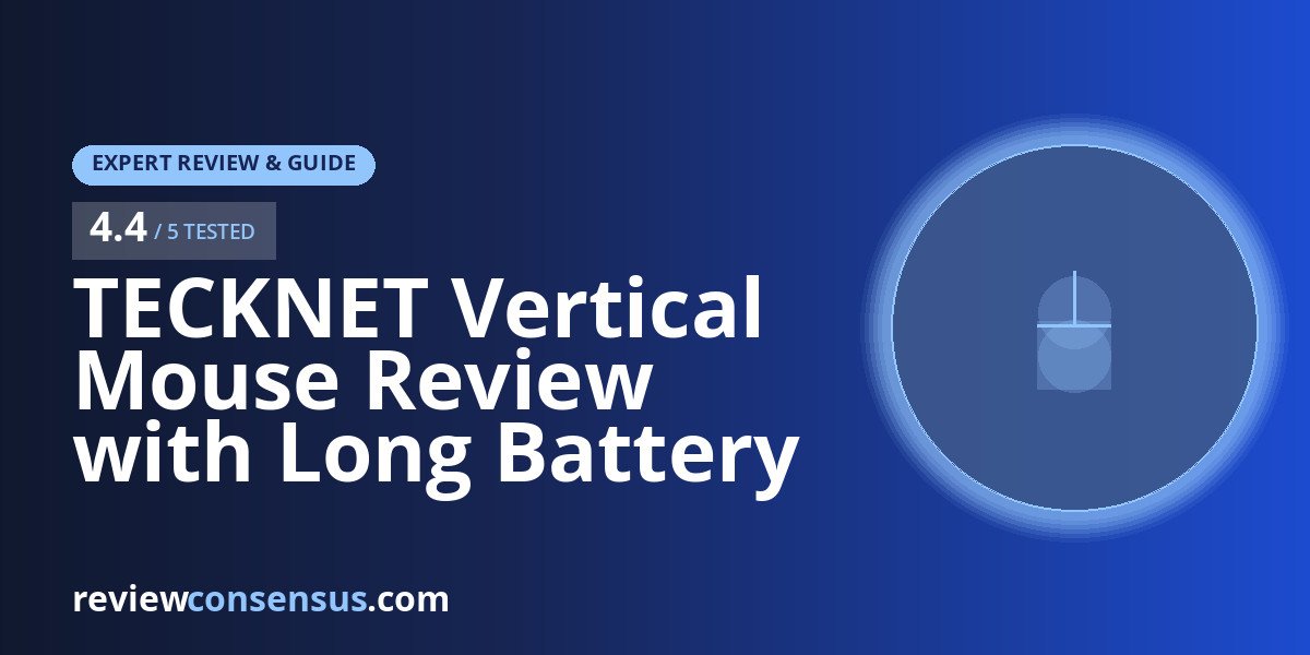 TECKNET Vertical Mouse Review with Long Battery Life Focus