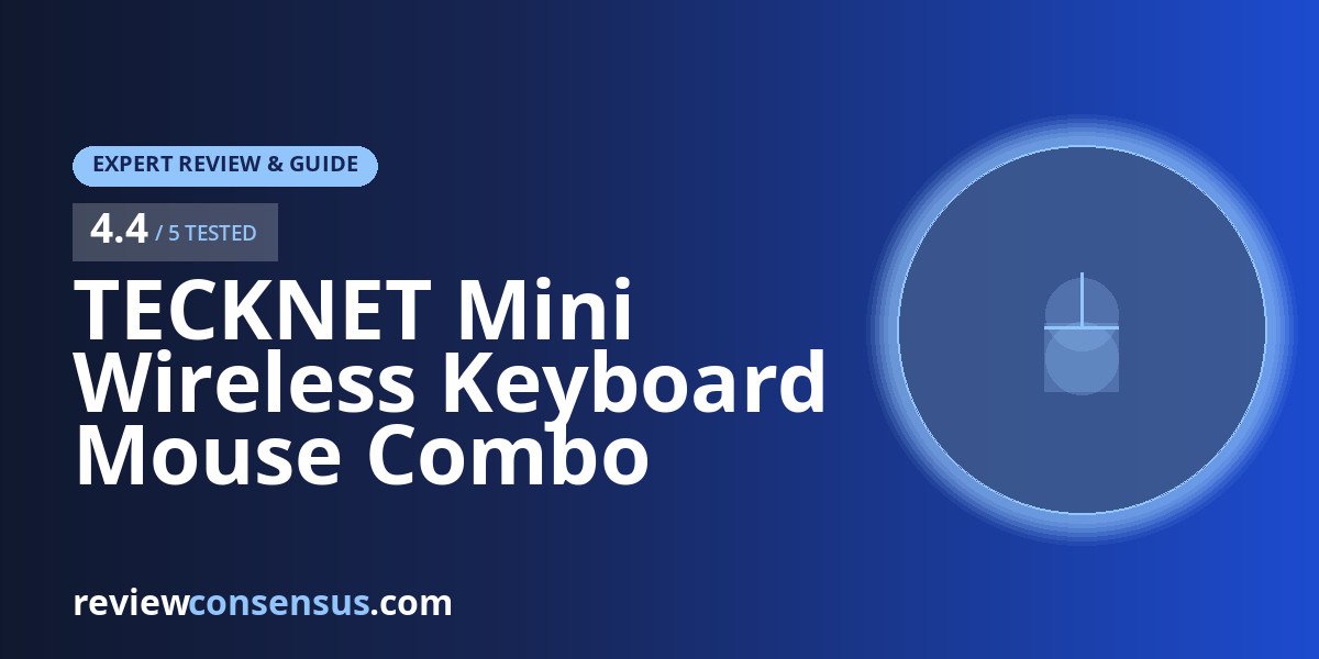 TECKNET Mini Wireless Keyboard Mouse Combo Review for Travel