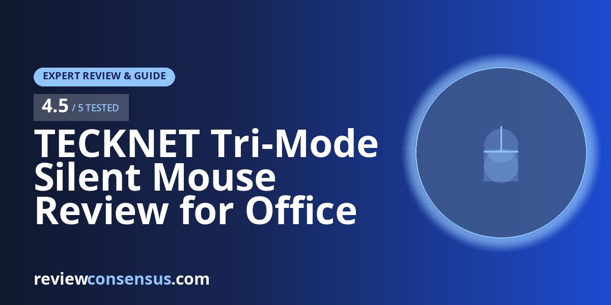 TECKNET Tri-Mode Silent Mouse Review for Office Productivity