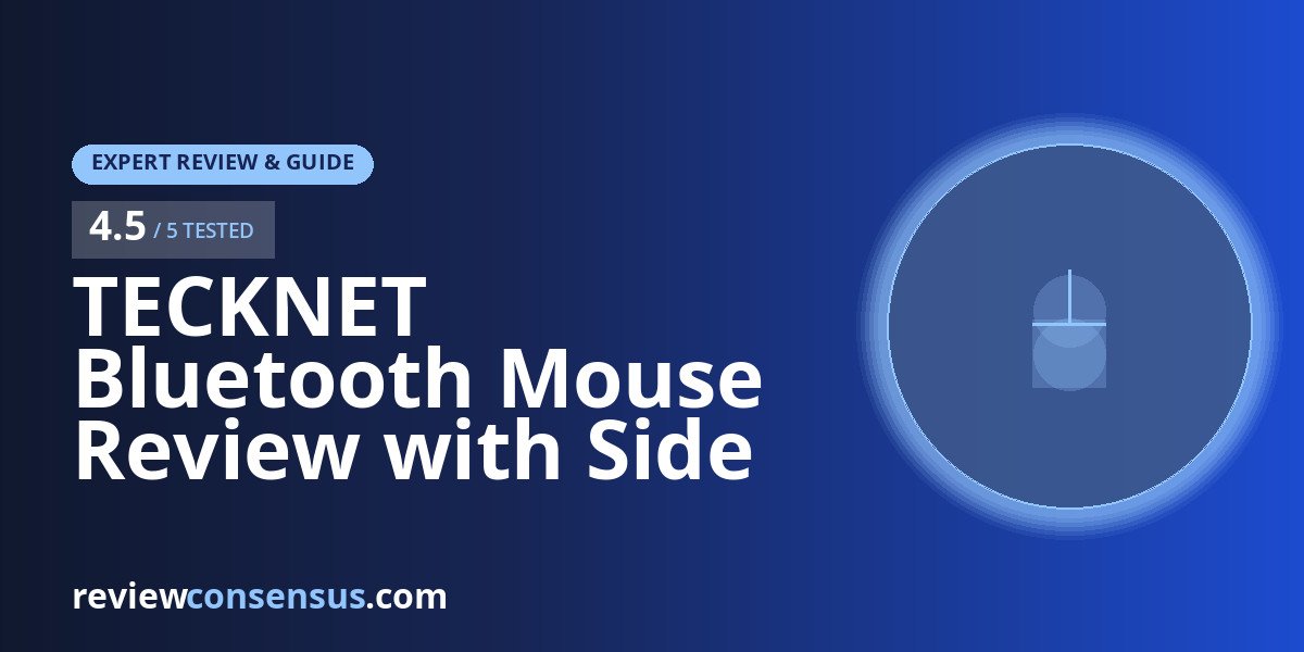 TECKNET Bluetooth Mouse Review with Side Scroll Wheel