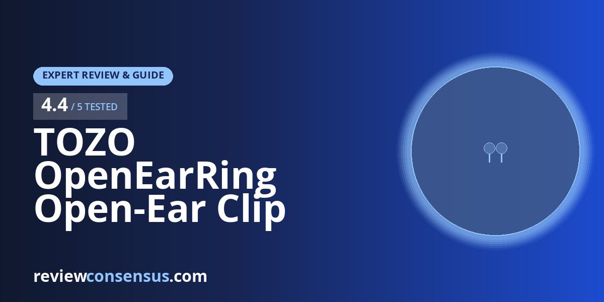 TOZO OpenEarRing Open-Ear Clip Earbuds Review for Workouts
