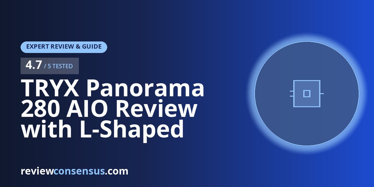 TRYX Panorama 280 AIO Review with L-Shaped AMOLED Screen
