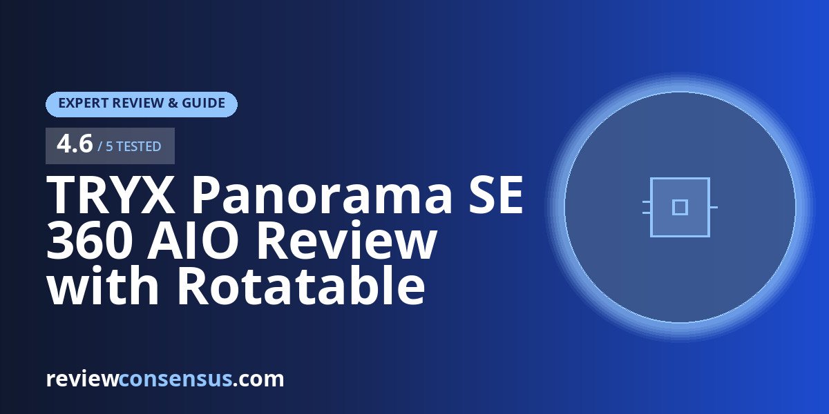 TRYX Panorama SE 360 AIO Review with Rotatable AMOLED