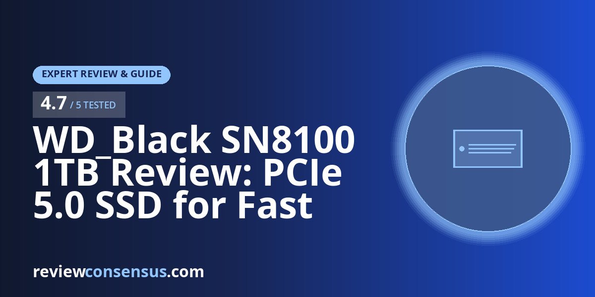 WD_Black SN8100 1TB Review: PCIe 5.0 SSD for Fast Boots and Games