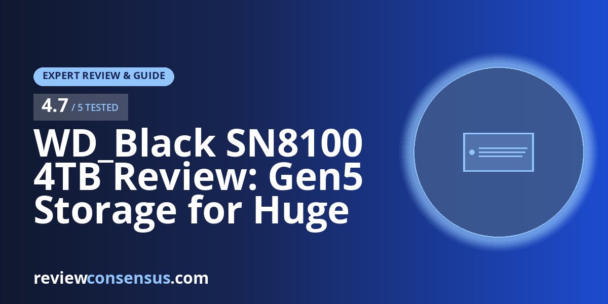 WD_Black SN8100 4TB Review: Gen5 Storage for Huge Libraries