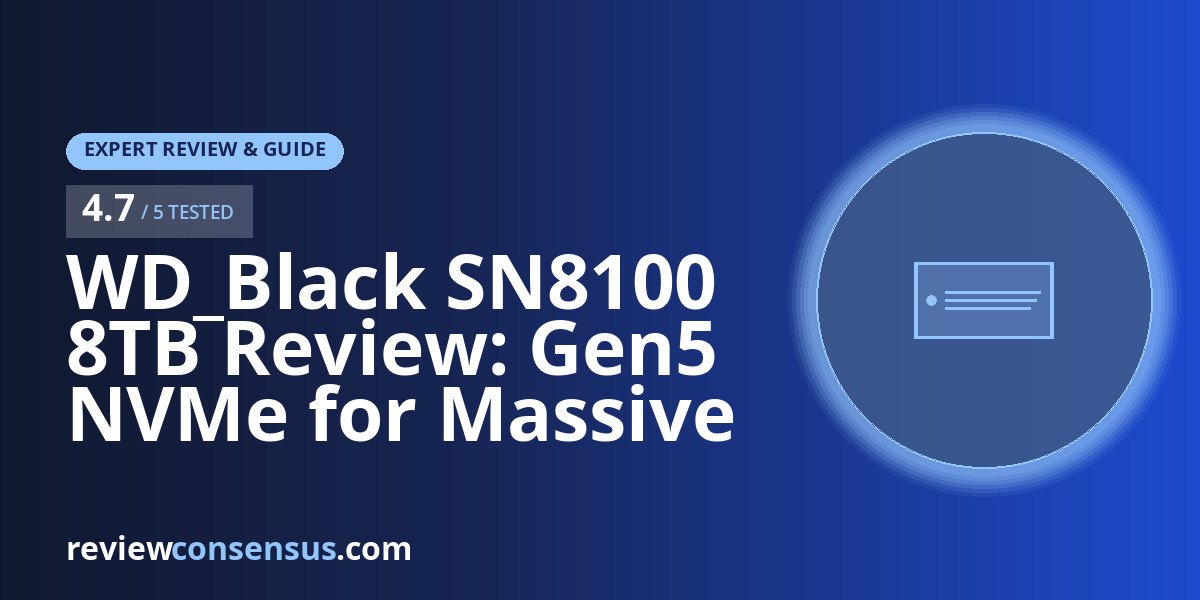 WD_Black SN8100 8TB Review: Gen5 NVMe for Massive Local Libraries