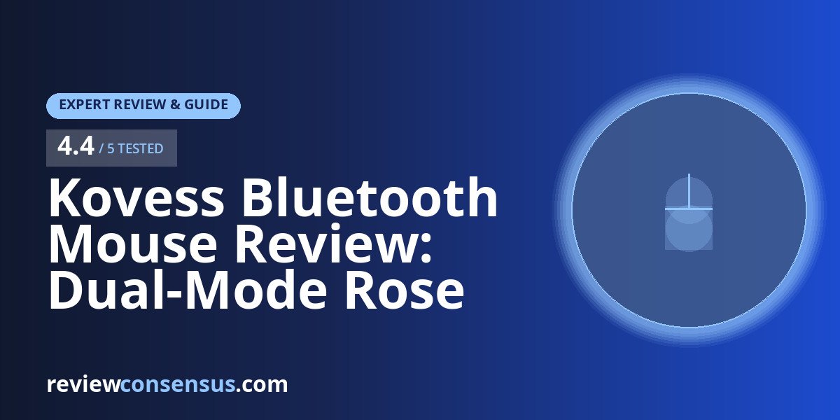 Kovess Bluetooth Mouse Review: Dual-Mode Rose Gold Mouse for Mac