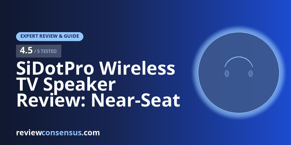 SiDotPro Wireless TV Speaker Review: Near-Seat Sound for Seniors