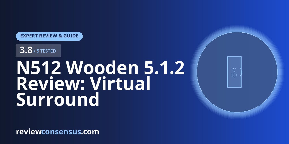 N512 Wooden 5.1.2 Review: Virtual Surround Soundbar With Sub