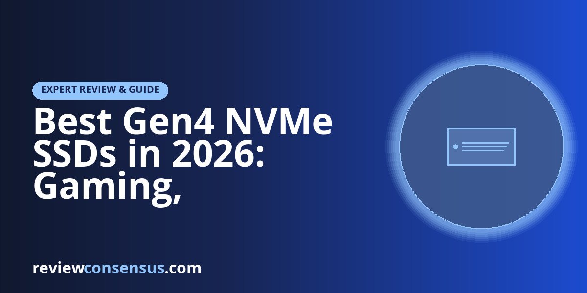 Best Gen4 NVMe SSDs in 2026: Gaming, Workstations, and Handheld