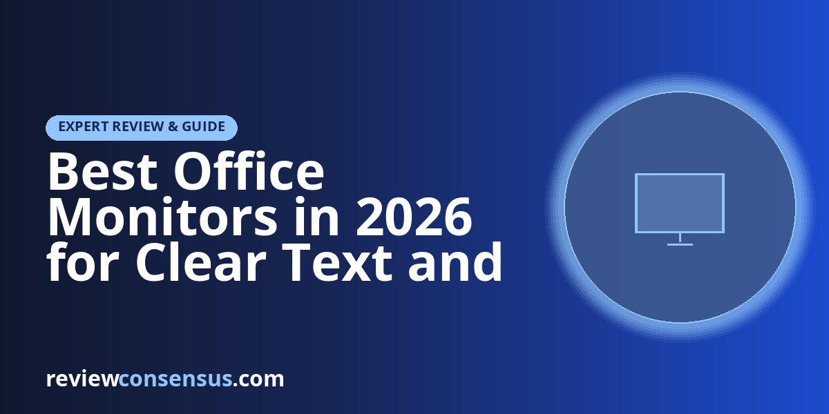 Best Office Monitors in 2026 for Clear Text and Long