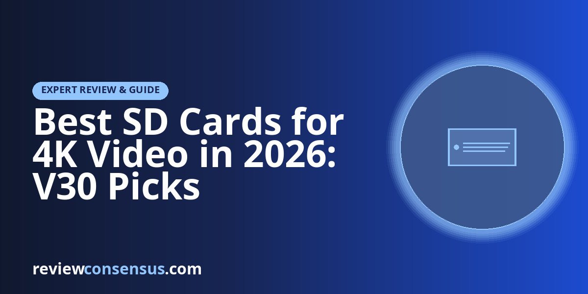 Best SD Cards for 4K Video in 2026: V30 Picks