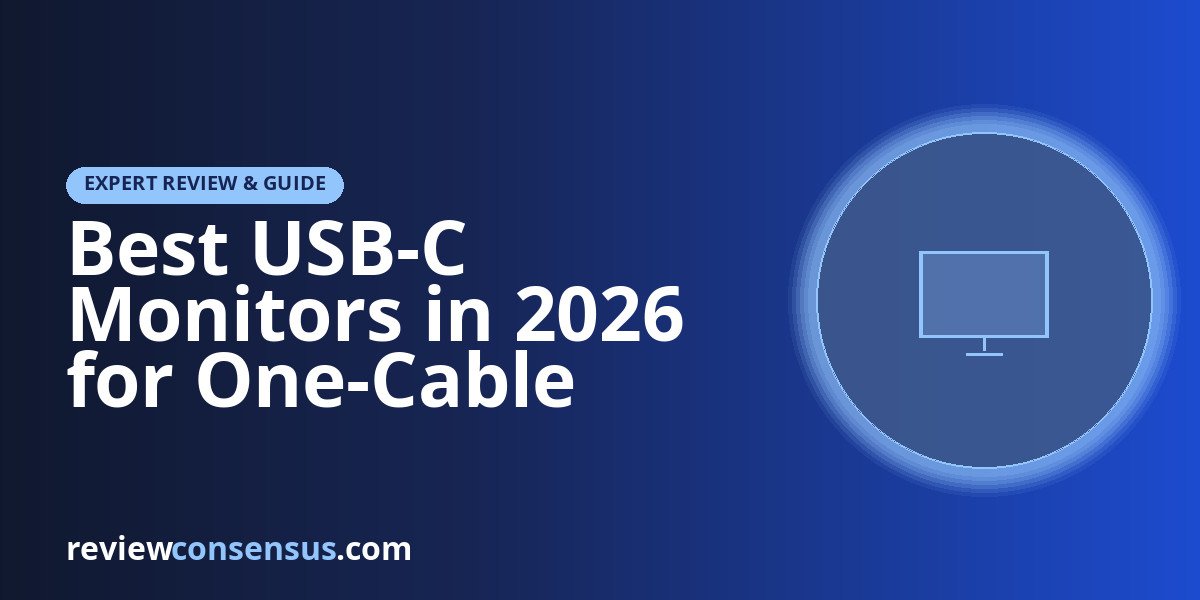 Best USB-C Monitors in 2026 for One-Cable Laptop Desks