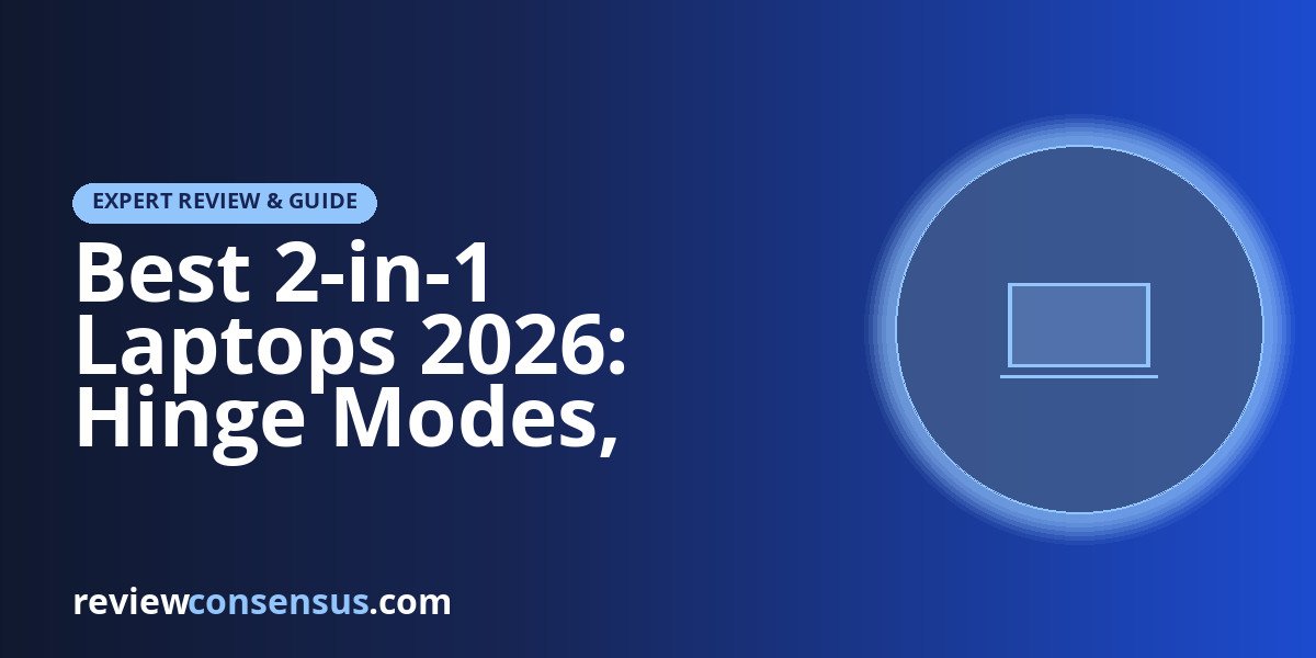 Best 2-in-1 Laptops 2026: Hinge Modes, Stylus & Touch
