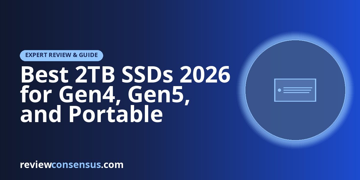 Best 2TB SSDs 2026 for Gen4, Gen5, and Portable Storage