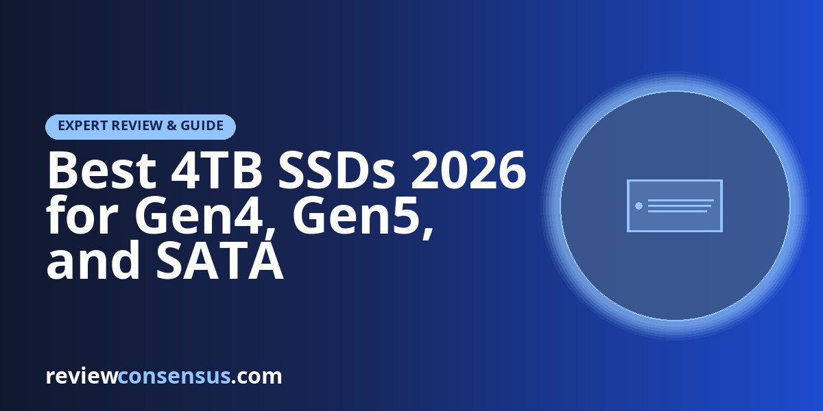 Best 4TB SSDs 2026 for Gen4, Gen5, and SATA Upgrades