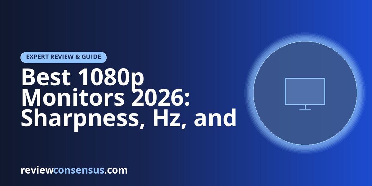 Best 1080p Monitors 2026: Sharpness, Hz, and Panel Type