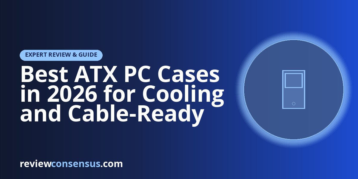 Best ATX PC Cases in 2026 for Cooling and Cable-Ready