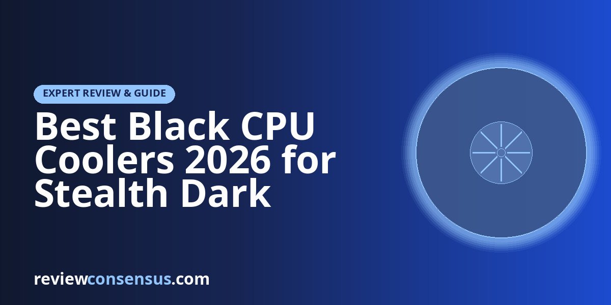 Best Black CPU Coolers 2026 for Stealth Dark Builds