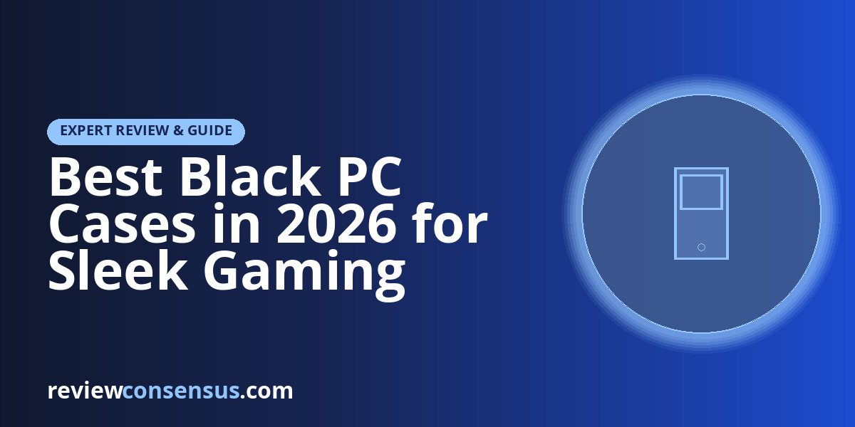 Best Black PC Cases in 2026 for Sleek Gaming Builds