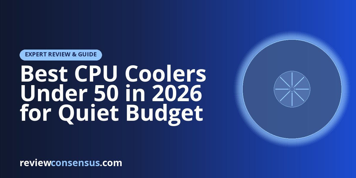 Best CPU Coolers Under 50 in 2026 for Quiet Budget