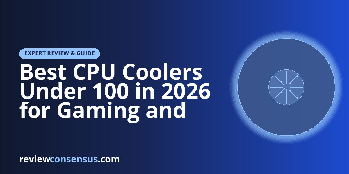 Best CPU Coolers Under 100 in 2026 for Gaming and