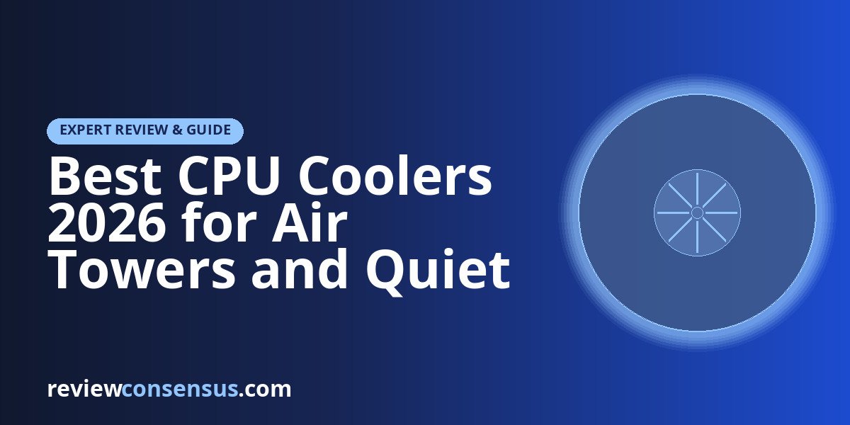 Best CPU Coolers 2026 for Air Towers and Quiet 360mm
