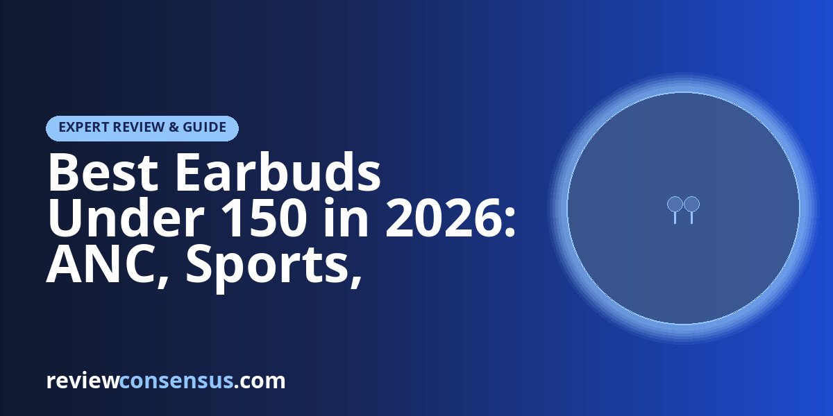 Best Earbuds Under 150 in 2026: ANC, Sports, Battery